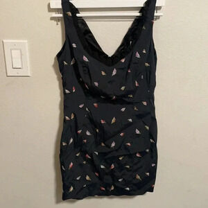 Cache v-neck mini dress size Medium